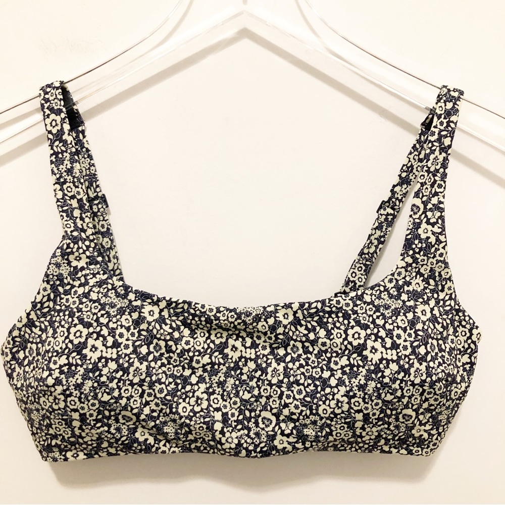 Everlane Renew Floral Swim Bikini Top Size M